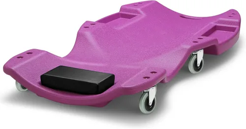 Miniatura 12 de DNA MOTORING Enredadera de perfil bajo de 40 pulgadas de plástico para taller de cochera con apoyacabezas acolchado, bandejas de herramientas y 6