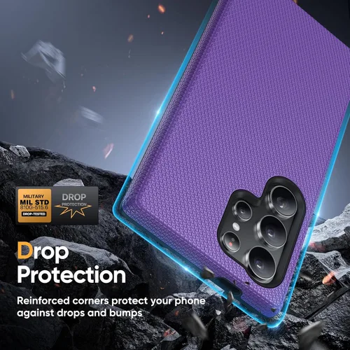 Miniatura 3 de Diaclara Funda diseñada para Samsung Galaxy S24 de 6.2 pulgadas, protector de pantalla de vidrio templado + protector de cámara a prueba de golpes