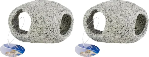 Miniatura 8 de Penn-Plax Deco-Replicas - Adorno de granito para acuario y escondite – Aspecto realista de piedra – Seguro para tanques de agua dulce y agua salada