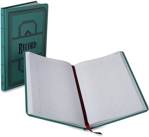 Miniatura 4 de Boorum & Pease Libros de cuentas de la serie 66, renglones de registro, 300 páginas, 12-1/8 pulgadas x 7-5/8 pulgadas, azul (66-300-R)