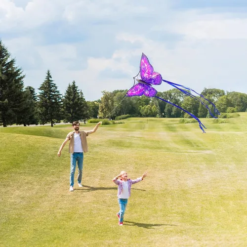 Miniatura 7 de Mint's Colorful Life Butterfly Kite for Kids & Adults, 55" x 28" Large Kite for Boys & Girls, Easy to Fly Kites for Beginners, Beach Single Line