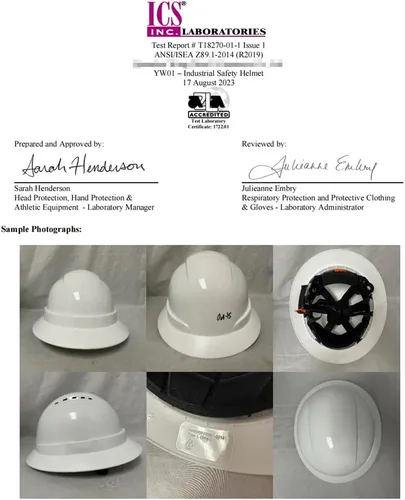 Miniatura 6 de Casco de ala completa Nsteky con franja reflectante, Casco de trabajo de construcción de seguridad con franja reflectante