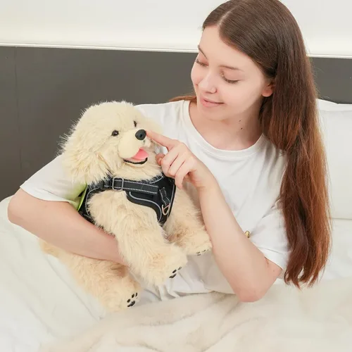 Miniatura 6 de Chongker Animales de Peluche de Perro con Juguetes Magnéticos, Suaves y Tiernos Juguetes de Peluche Golden Retriever, Animales de Peluche