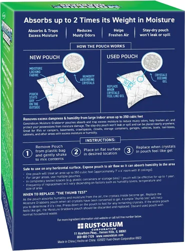 Miniatura 2 de Concrobium 7453276 Moisture Grabbers Bolsa Absorbente de Humedad, 27.6 oz