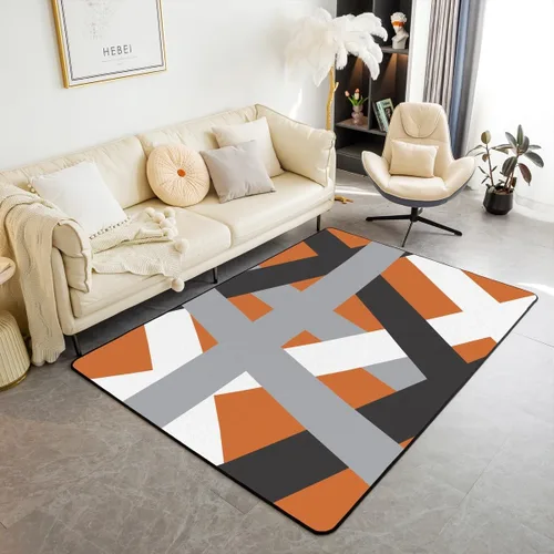 Miniatura 39 de jejeloiu Alfombra de decoración de mármol negro y dorado, alfombra para sala de estar, dormitorio, para niños, niñas, adolescentes, decoración
