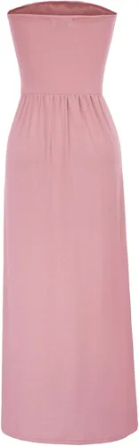 Miniatura 2 de GRACE KARIN - Vestido largo sin tirantes para mujer estilo informal holgado fruncido con bolsillos
