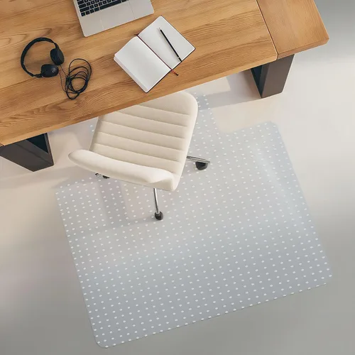 Miniatura 9 de Super Deal Tapete mejorado para silla de oficina de 46 x 60 pulgadas para suelo de alfombra, protector de suelo alfombrado antideslizante debajo