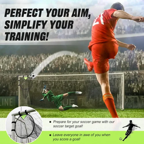 Miniatura 4 de BOHEN Juego de 2 unidades de objetivos de fútbol – Pop-up portátiles Top Bins Target – Fútbol de precisión de disparo para diversión sin fin y Verde