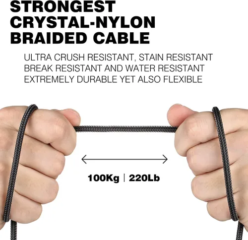 Miniatura 7 de DUKABEL Divisor de auriculares, resistente trenzado y chapado en oro de 0.138 in de audio estéreo en Y, cable divisor en Y de 4 polos macho a 2