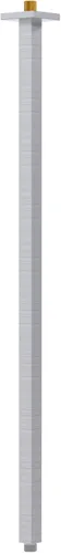 Miniatura 15 de Brazo de ducha con brida de 24 pulgadas para montaje en techo, extensor recto cuadrado de repuesto de tubería, brazo de ducha extra largo para Negro