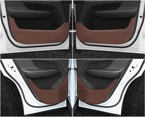 Adhesivos para puerta de auto para Volvo XC40 2020-2023 Adhesivo anti-patadas, resistente a los arañazos, adhesivo antifricción (color marrón)