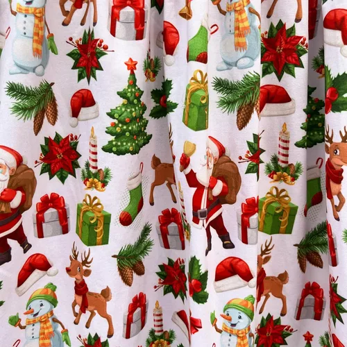 Miniatura 7 de Vestido de Navidad para niña pequeña, muñeco de nieve, árboles de Navidad, camión, a cuadros, reno, Papá Noel, vestido de invierno hasta la rodilla