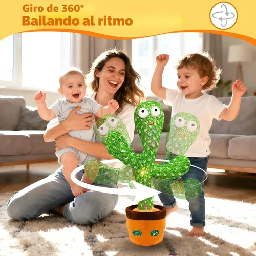 Miniatura 4 de Juguetes interactivos para bebés que bailan y hablan, divertido regalo para bebés de 6 a 18 meses, registro musical cantante, repite lo que dices