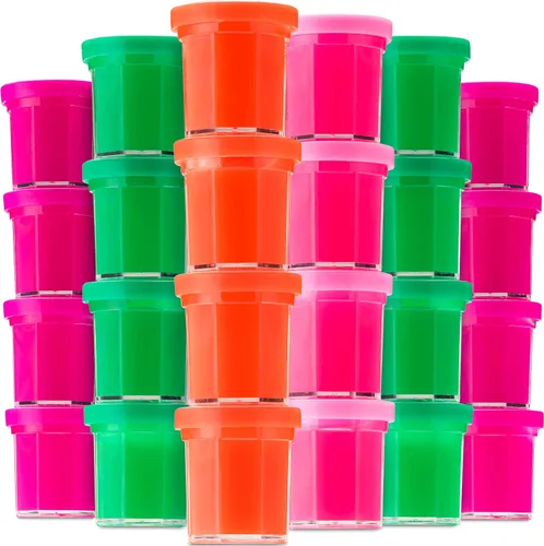 Miniatura 6 de Mini masilla de ruido – (paquete de 48) slime para fiestas de lodos para niños de todas las edades, niños y niñas, masilla de ruido tonto de neón a