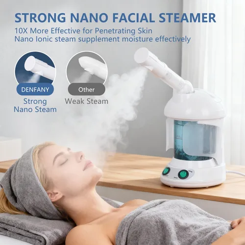 Miniatura 4 de Vaporizador Facial 3 en 1, Vaporizador para el Cabello, Humidificador de Aire con Niebla Caliente Hidratante, Sistema de Hidratación, Atomizador