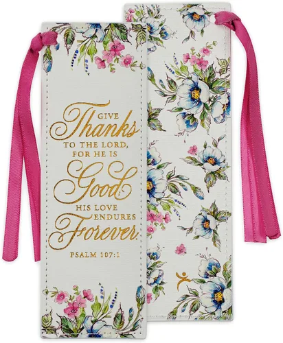 Miniatura 43 de Christian Art Gifts - Marcapáginas premium de piel sintética vegana con escritura bíblica para mujeres: Cuando ella habla - Proverbios 31:26, Marrón