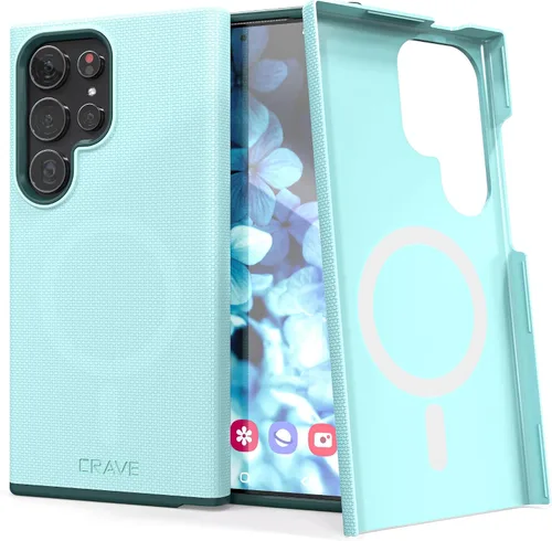 Miniatura 20 de Crave Funda para Galaxy S22 Ultra, funda de doble capa de protección a prueba de golpes para Samsung Galaxy S22 Ultra 5G (6.8 pulgadas) - Negro