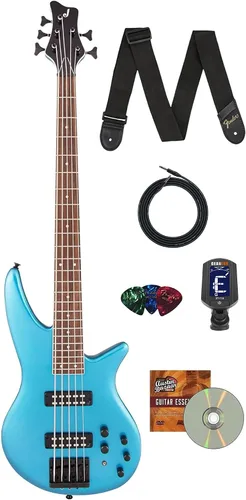 Miniatura 11 de Jackson Concert Bass CBXNT DX IV Guitarra Bajo - Paquete Negro Brillante con Cable, Correa de Guitarra, Afinador, Púas y DVD Instructivo de Austin