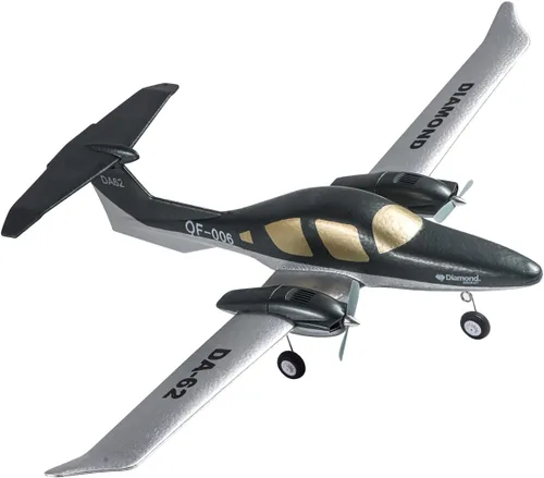Miniatura 2 de Avión de control remoto RC Avión RTF 2 Chanel Control de radio Avión de diamante para principiantes Envergadura 21.654 in (2 baterías)