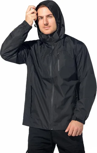 Miniatura 5 de Chaquetas impermeables ligeras con capucha desmontable para hombre