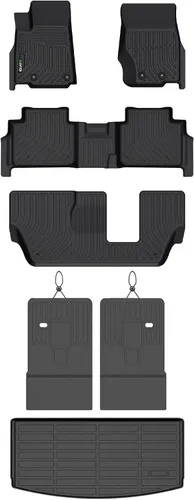 Miniatura 51 de Alfombrillas y revestimiento para maletero para Jeep Grand Cherokee L 2021-2025 (6 pasajeros, sin consola central) con respaldo, revestimientos