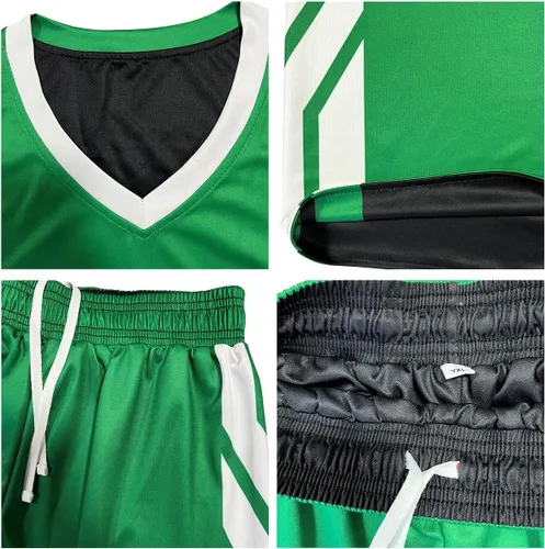 Miniatura 5 de Camiseta de baloncesto reversible personalizada para hombres, mujeres, adultos, jóvenes, con logotipo de número de nombre