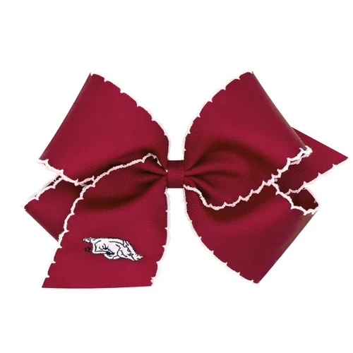 Miniatura 9 de Divine Creations - Lazo para el pelo con estampado de logotipo para el día del juego para niñas con temática universitaria por Wee Ones en un clip