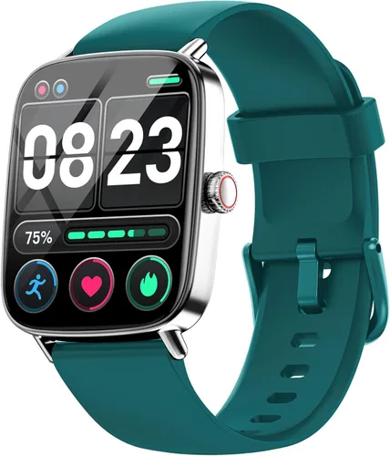 Miniatura 13 de Reloj inteligente para mujeres, reloj inteligente HD de 1.85 pulgadas, compatible con iPhone/Samsung/Android (respuesta/hacer llamadas), más de 100