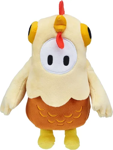 Miniatura 13 de FALL GUYS Juguetes Originales Oso Rosa Piel de Frijol Coleccionable Oficial Peluche Deluxe de 8 Pulgadas con Corona de Oro del Juego de Video