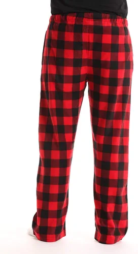 Miniatura 3 de #followme - Pantalones de pijama de microvellón a cuadros escoceses para hombre
