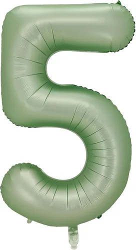 Miniatura 5 de Globos de papel aluminio verde Oliver número 0, 40 pulgadas