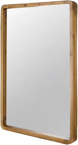 Miniatura 3 de Espejo rectangular de madera de 24 x 36 pulgadas, decoración de pared de granja para sala de estar, dormitorio, entrada