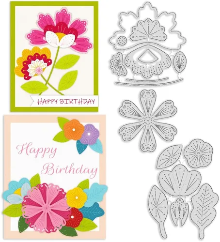 Miniatura 13 de ORIGACH Troqueles de corte de metal de esquina de cosecha de parachoques de otoño feliz muere de vid de calabaza plantilla para hacer tarjetas DIY