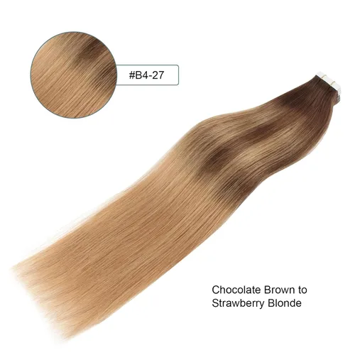 Miniatura 7 de Sassina Extensiones de Cabello Humano con Cinta Negro Azabache 12 Pulgadas 30g/paquete 20pcs Liso Sin Costuras Trama de Piel Extensiones de Cabello