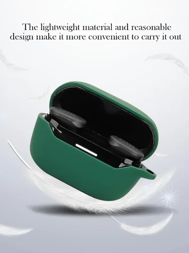 Miniatura 6 de Funda para JBL Endurance Race 2 True Wireless in Ear Earbuds, protección suave, a prueba de golpes, funda de silicona BOVUGAC con llavero, kit