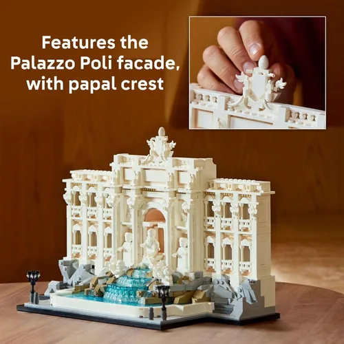 Miniatura 5 de LEGO Architecture Fuente de Trevi Juego de Construcción - Modelo Coleccionable del Monumento Italiano para Exhibición para Adultos, 18+ - Regalo