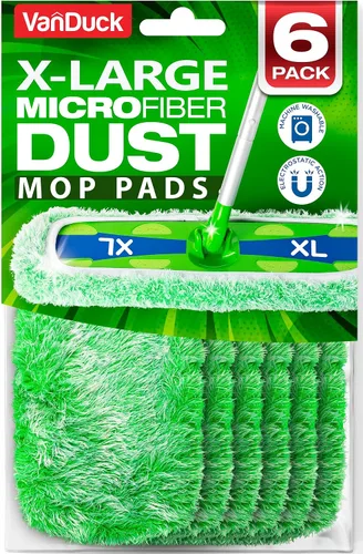 Miniatura 10 de VanDuck Almohadillas para trapeador de polvo XL compatibles con Swiffer XL (paquete de 2) – Recambios de almohadillas secas extra grandes – Fundas
