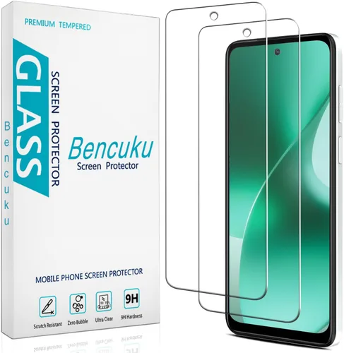 Paquete de 2 protectores de pantalla de vidrio templado diseñados para Motorola Moto G Power 5G (2023), antiarañazos, sin burbujas