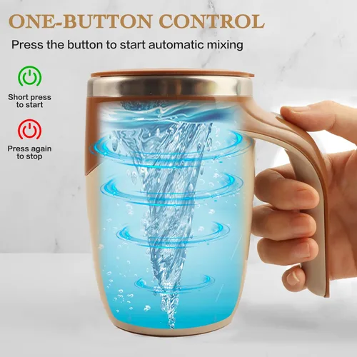 Miniatura 2 de Taza autoagitadora, taza de café magnética automática recargable, taza de café autoagitable, taza giratoria de viaje para oficina en casa, para café
