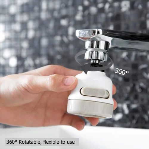 Miniatura 7 de Cabezal giratorio para grifo de cocina, grifo giratorio de 360 grados, boquilla de filtro de salpicaduras con 3 modos de ajuste para cocina, grifo