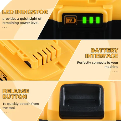 Miniatura 3 de DCB200 - Batería de repuesto de 8.0Ah para Dewalt 20V compatible con herramientas eléctricas inalámbricas Dewalt DCB200 DCB201 DCB203 DCB206 DCB207