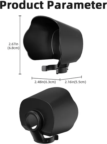 Miniatura 9 de Parasol para lente de cámara DJI OSMO Pocket 3 Lens Protective Cover Guard Parasol Anti-Glare Lens Sun Hood Cap Accesorios