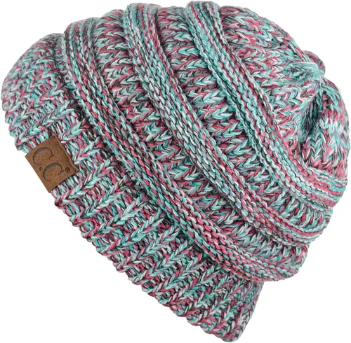 Miniatura 513 de C.C Trendy Warm Chunky Soft Stretch Cable Knit Beanie