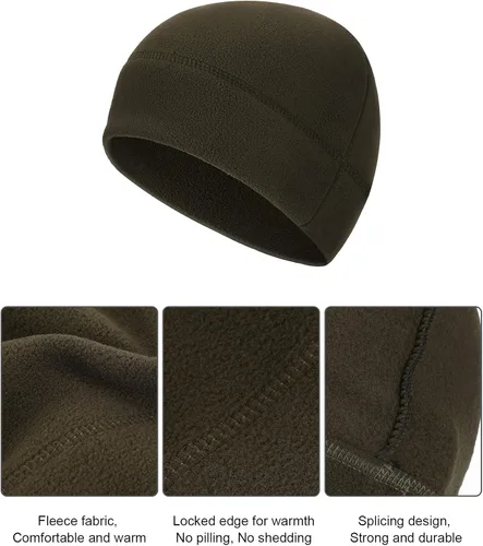 Miniatura 5 de 4 gorras de calavera para hombre, gorro de forro polar suave, grueso, resistente al viento, para exteriores, para mujer