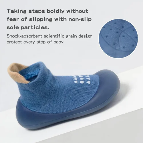 Miniatura 3 de Bearbay Zapatos de calcetín antideslizantes con suela de goma para bebé, zapatos deportivos unisex para recién nacidos, niños y niñas