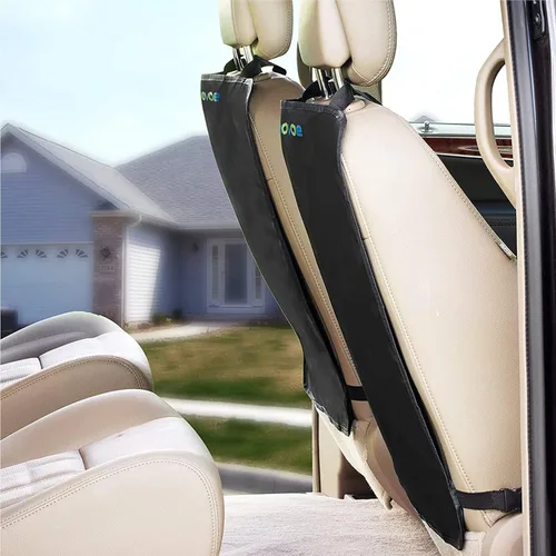 Miniatura 7 de Enovoe Protectores de asiento de automóvil para niños, paquete de 4 fundas de asiento trasero de automóvil de alta calidad que ofrecen protección