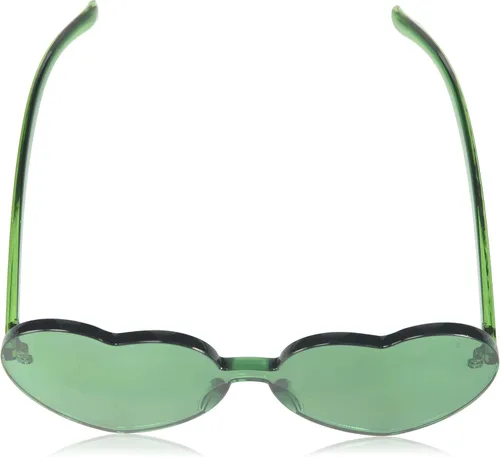 Miniatura 4 de Gafas de sol OLINOWL en forma de corazón de gran tamaño, sin montura, de una pieza, para mujer