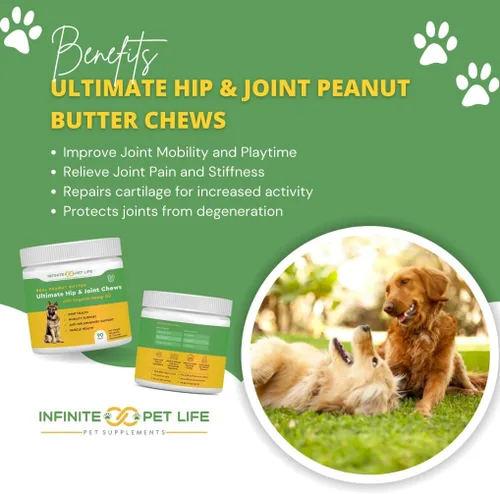 Miniatura 3 de IPL Ultimate Suplemento para cadera y articulaciones para perros Alivia el dolor, revitaliza el cartílago y desarrolla la salud muscular