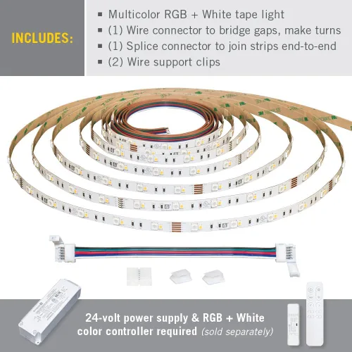 Miniatura 2 de Armacost Lighting Cinta de luz LED RibbonFlex Pro multicolor y blanca 30 + 30 LEDs/m, 8.2 pies (8.2 ft) (623210)