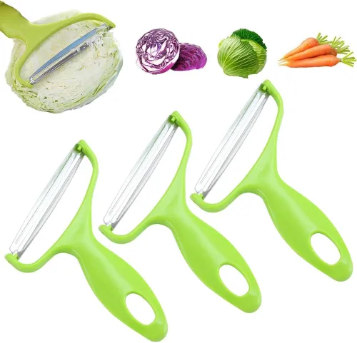Miniatura 8 de Pelador de verduras de acero inoxidable, nuevas herramientas de cocina 2024, pelador de boca ancha para verduras y frutas, pelador multifuncional